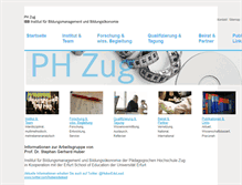 Tablet Screenshot of bildungsmanagement.net